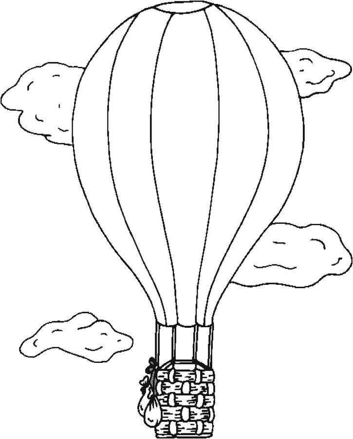 Dessin à colorier: Montgolfière (Transport) #134656 - Coloriages à Imprimer Gratuits