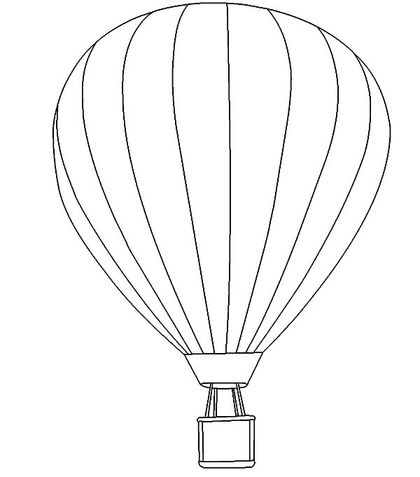 Dessin à colorier: Montgolfière (Transport) #134684 - Coloriages à Imprimer Gratuits