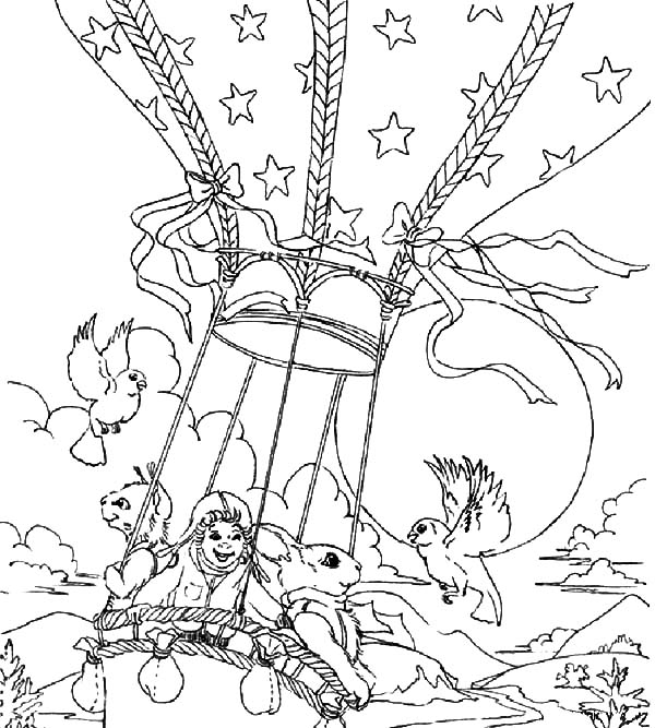 Dessin à colorier: Montgolfière (Transport) #134712 - Coloriages à Imprimer Gratuits