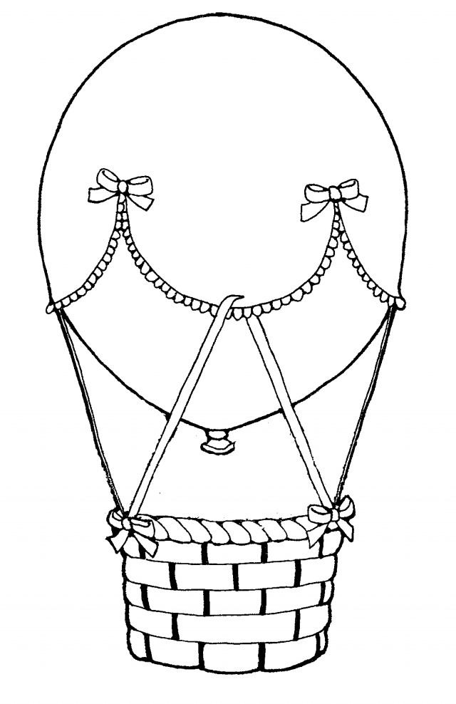 Dessin à colorier: Montgolfière (Transport) #134717 - Coloriages à Imprimer Gratuits