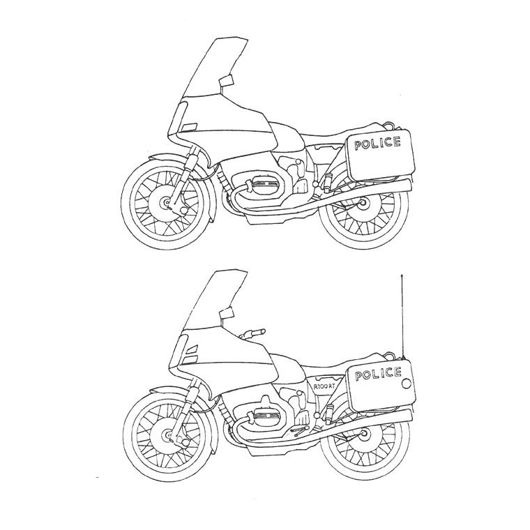 Dessin à colorier: Moto (Transport) #136343 - Coloriages à Imprimer Gratuits