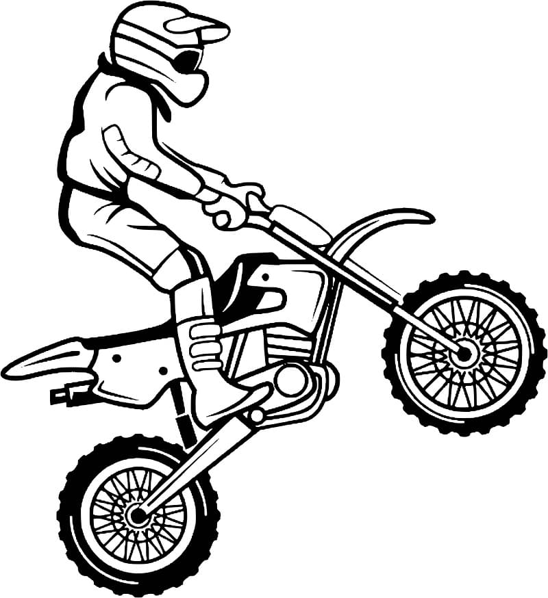 Coloriage gratuit Moto #175337 de la collection Transport à imprimer