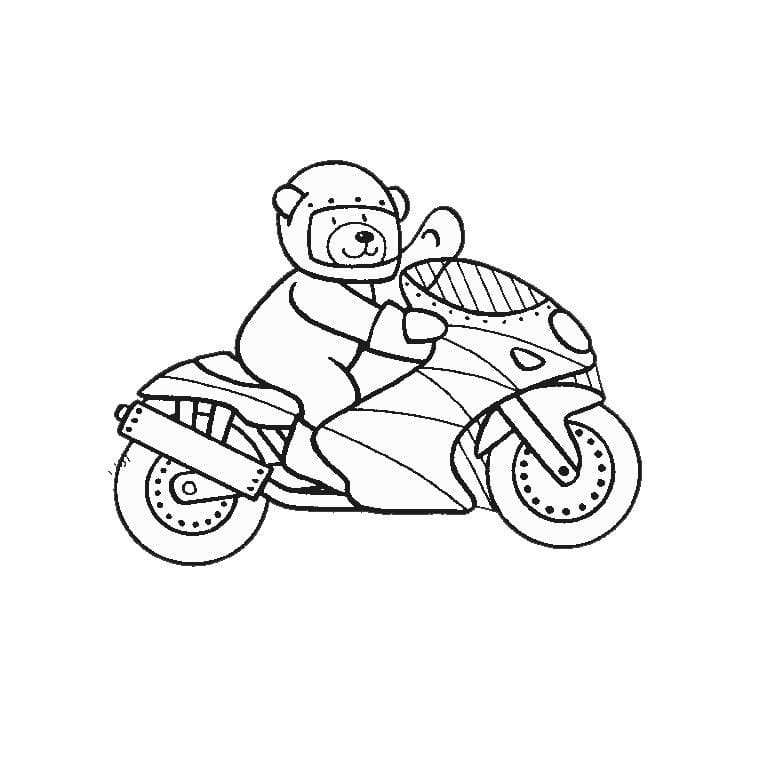 Coloriage gratuit Moto #175353 de la collection Transport à imprimer