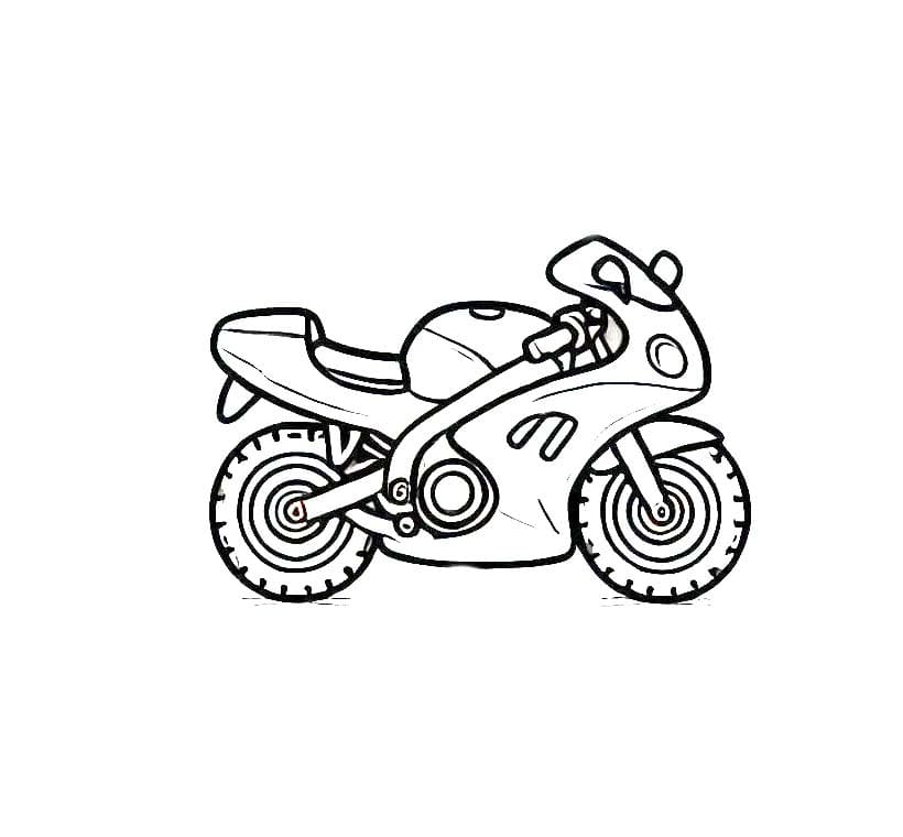 Coloriage gratuit Moto #218144 de la collection Transport à imprimer