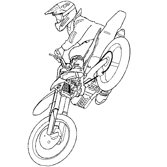 Coloriages Motocross (Transport) – Dessins à colorier – Coloriages à ...