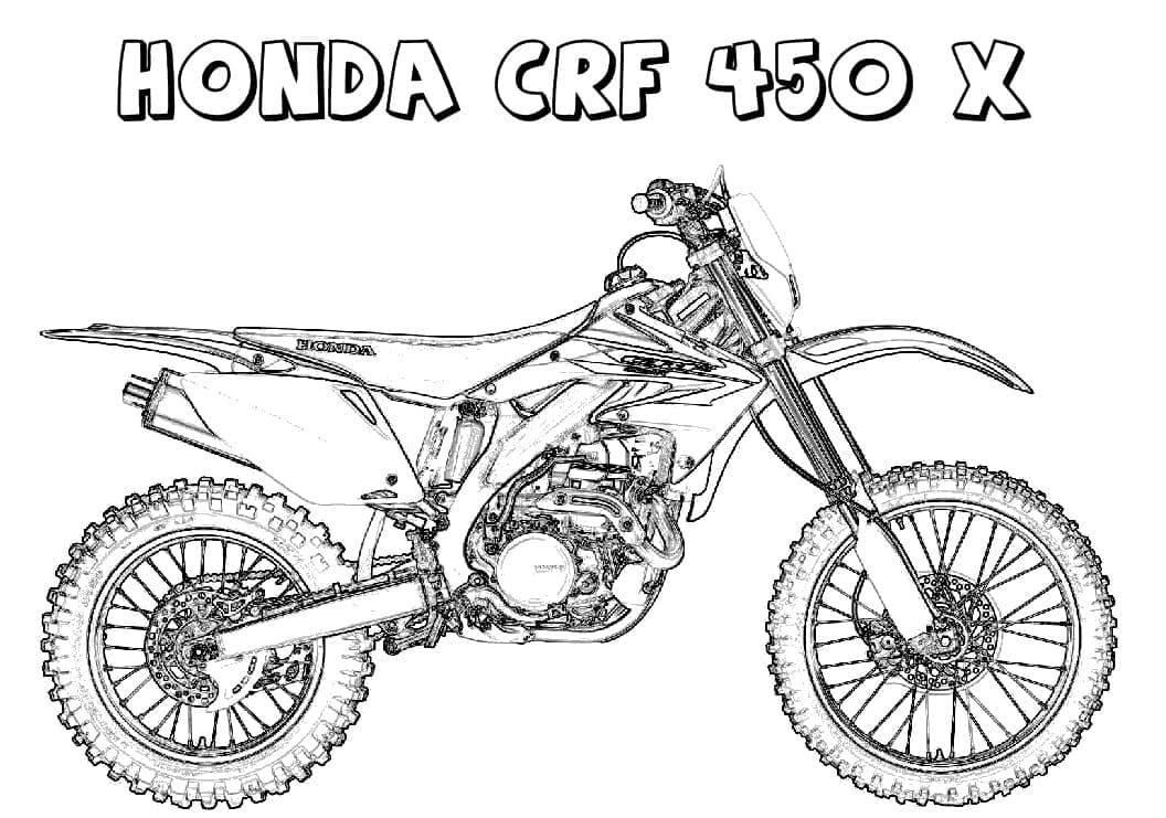 Dessin à colorier: Motocross (Transport) #210001 - Coloriages à Imprimer Gratuits