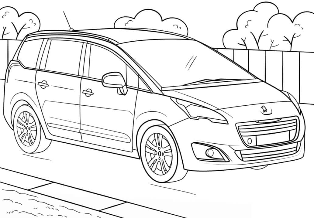 Coloriage gratuit Peugeot #206149 de la collection Transport à imprimer Coloriage gratuit Peugeot #206149 de la collection Transport à imprimer