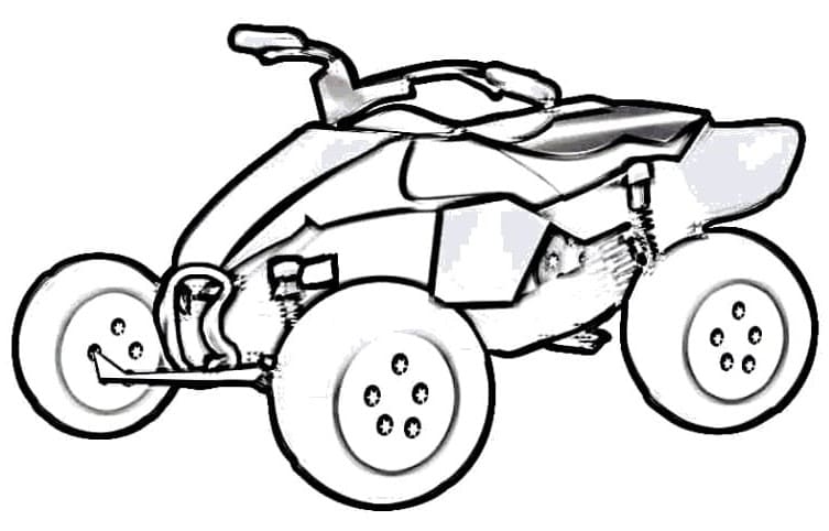 Dessin à colorier: Quad / VTT (Transport) #179373 - Coloriages à Imprimer Gratuits