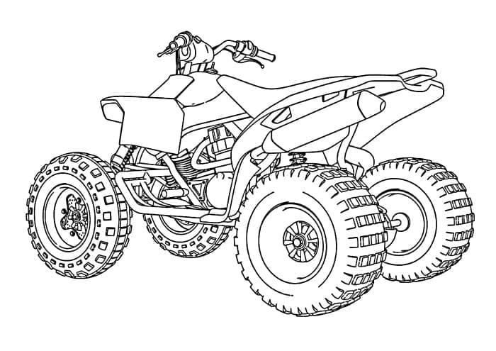 Coloriage gratuit Quad / VTT #179374 de la collection Transport à imprimer