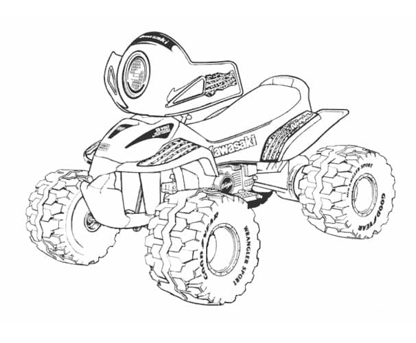 Coloriage gratuit Quad / VTT #179376 de la collection Transport à imprimer