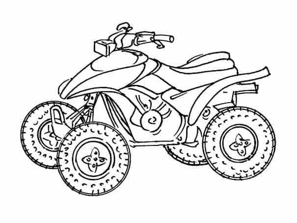 Dessin à colorier: Quad / VTT (Transport) #179383 - Coloriages à Imprimer Gratuits