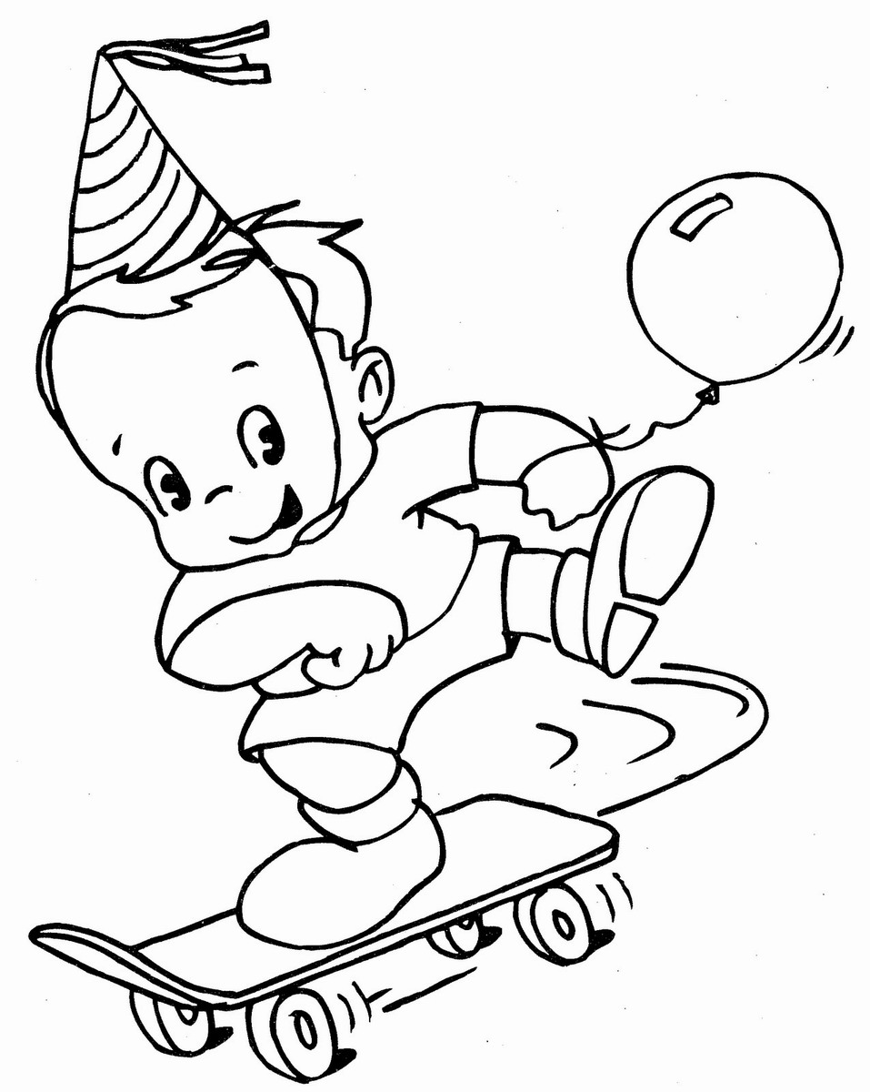 Dessin à colorier: Skateboard / Planche à roulette (Transport) #139396 - Coloriages à Imprimer Gratuits