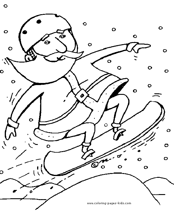 Dessin à colorier: Snowboard / Planche à neige (Transport) #143832 - Coloriages à Imprimer Gratuits