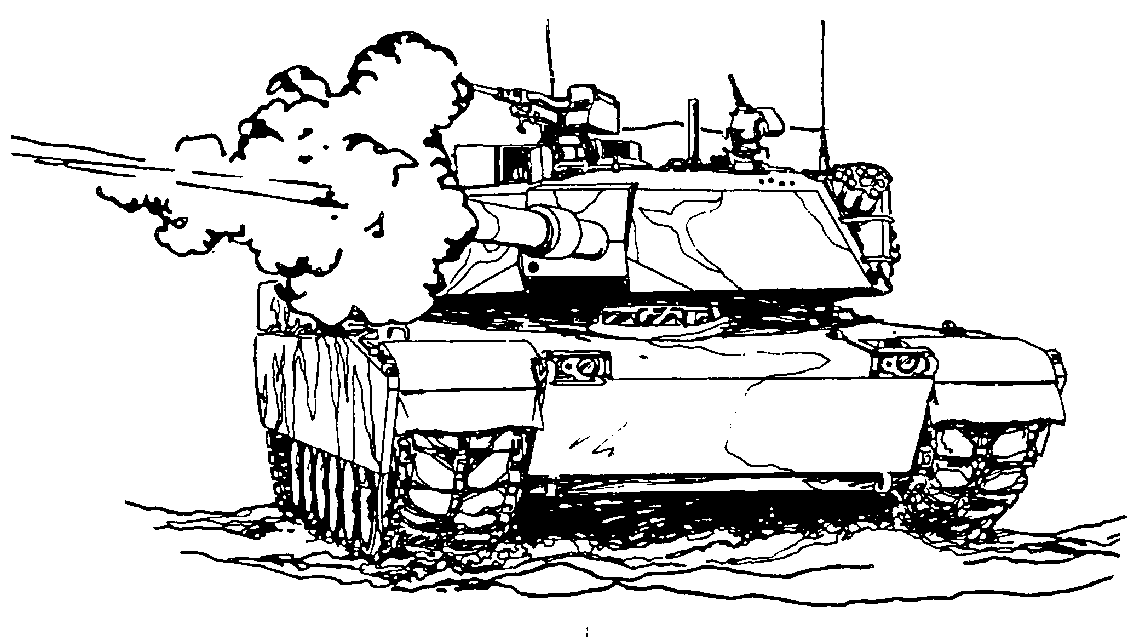 Dessin à colorier: Tank (Transport) #138014 - Coloriages à Imprimer Gratuits