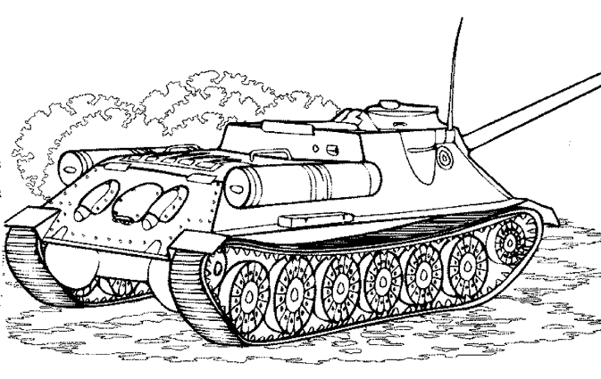 Dessin à colorier: Tank (Transport) #138030 - Coloriages à Imprimer Gratuits