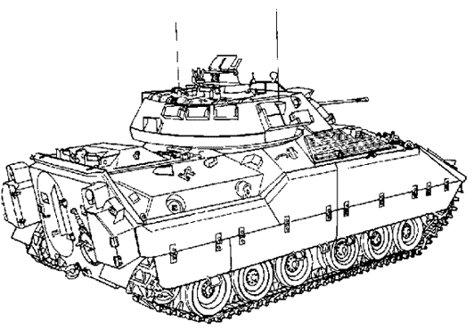 Dessin à colorier: Tank (Transport) #138146 - Coloriages à Imprimer Gratuits