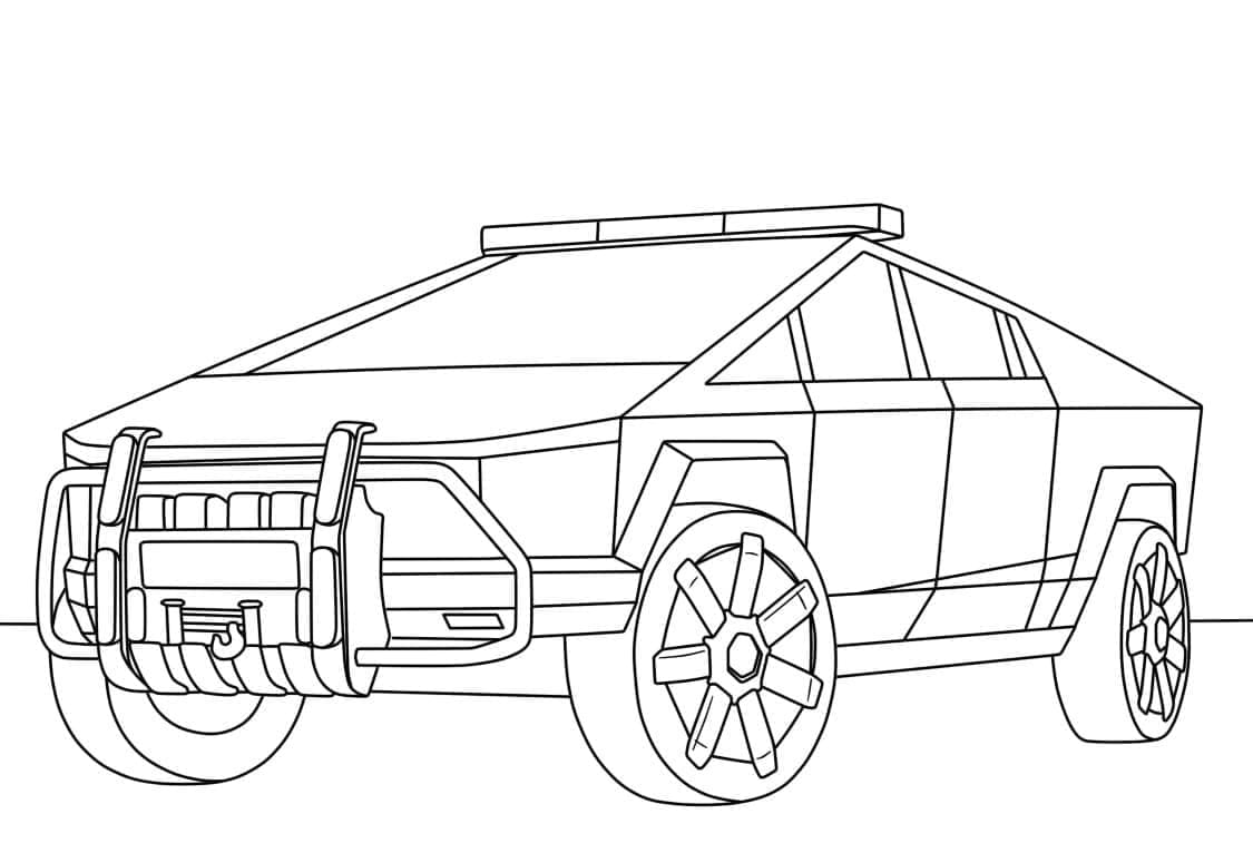 Dessin Tesla #207830 à colorier de la série Transport, gratuit à télécharger et imprimer