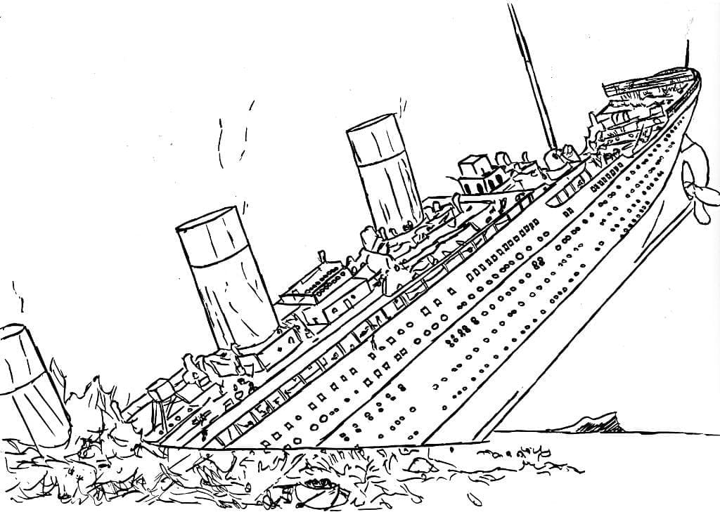 Coloriage gratuit Titanic #201926 de la collection Transport à imprimer