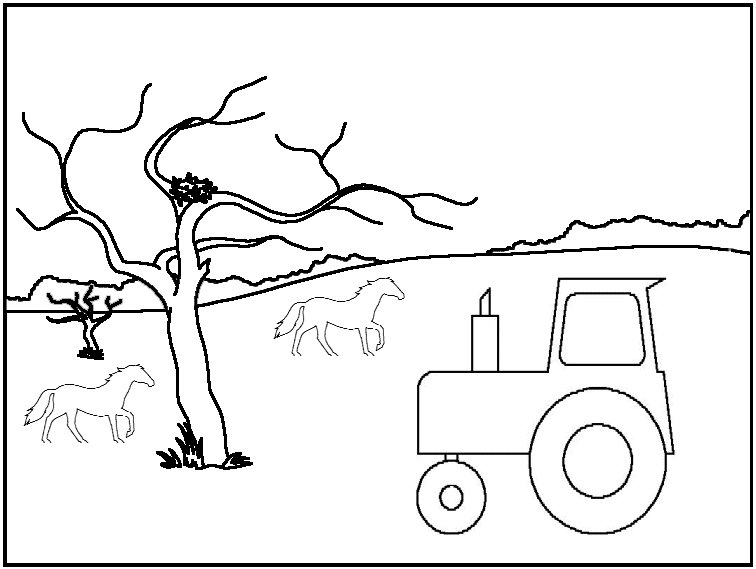 Dessin à colorier: Tracteur (Transport) #141978 - Coloriages à Imprimer Gratuits