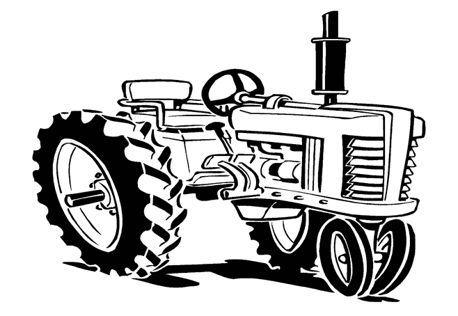 Dessin à colorier: Tracteur (Transport) #141994 - Coloriages à Imprimer Gratuits
