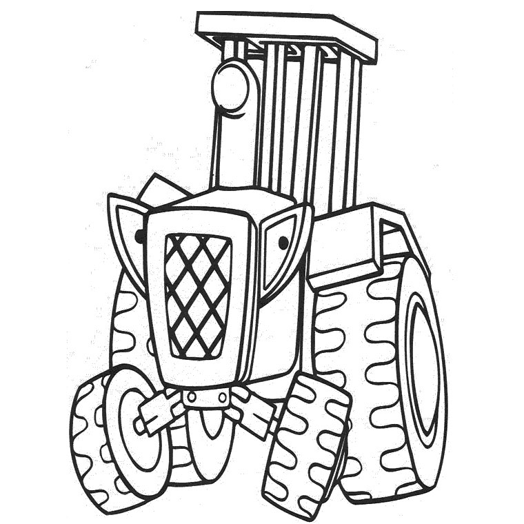 Dessin à colorier: Tracteur (Transport) #142002 - Coloriages à Imprimer Gratuits