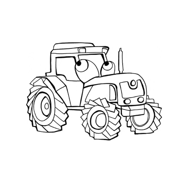Dessin à colorier: Tracteur (Transport) #142012 - Coloriages à Imprimer Gratuits