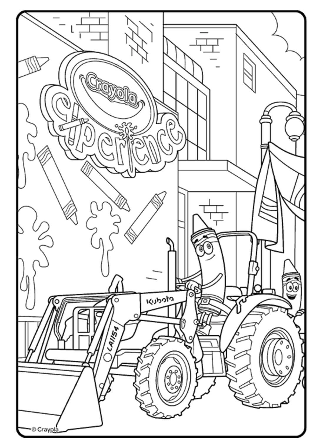 Coloriage gratuit Tracteur #172575 de la collection Transport à imprimer
