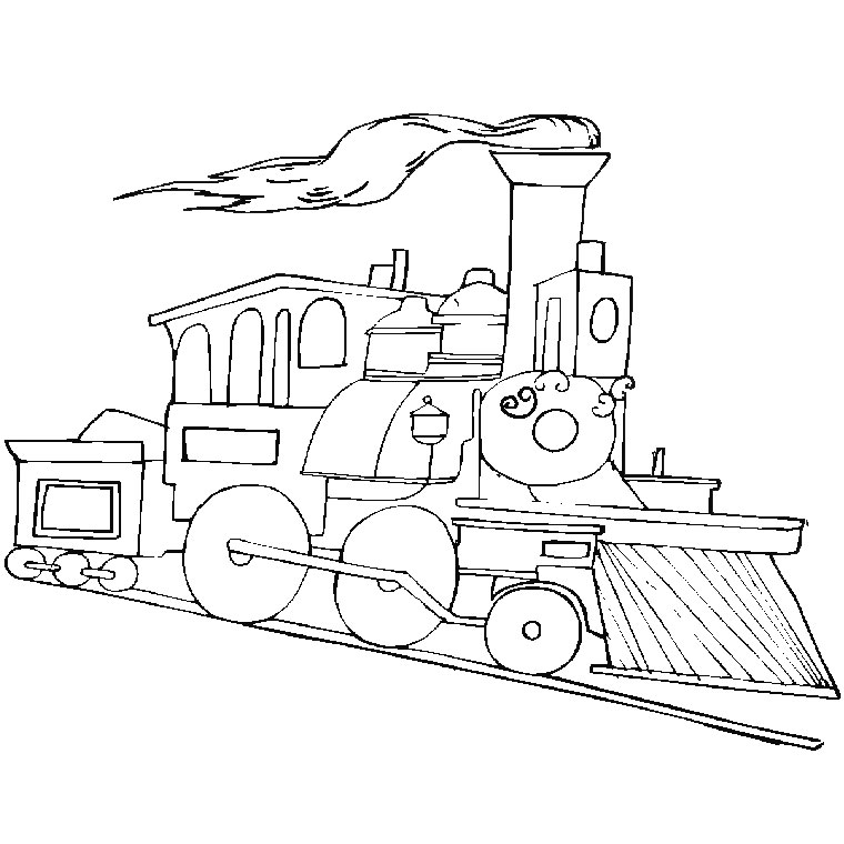 Dessin à colorier: Train / Locomotive (Transport) #135030 - Coloriages à Imprimer Gratuits