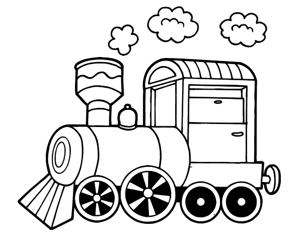 Dessin à colorier: Train / Locomotive (Transport) #135035 - Coloriages à Imprimer Gratuits