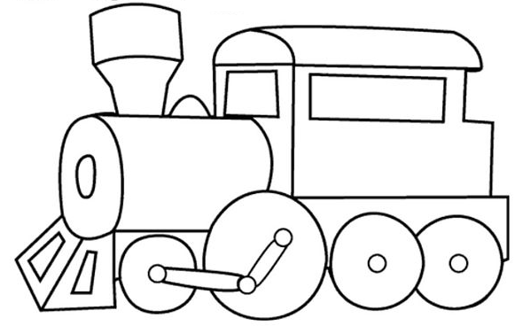 Dessin à colorier: Train / Locomotive (Transport) #135046 - Coloriages à Imprimer Gratuits