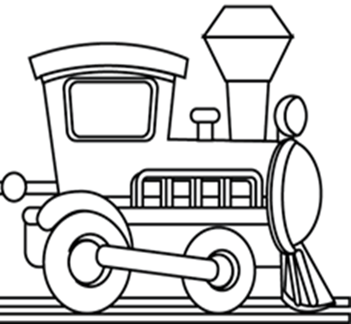 Dessin à colorier: Train / Locomotive (Transport) #135071 - Coloriages à Imprimer Gratuits