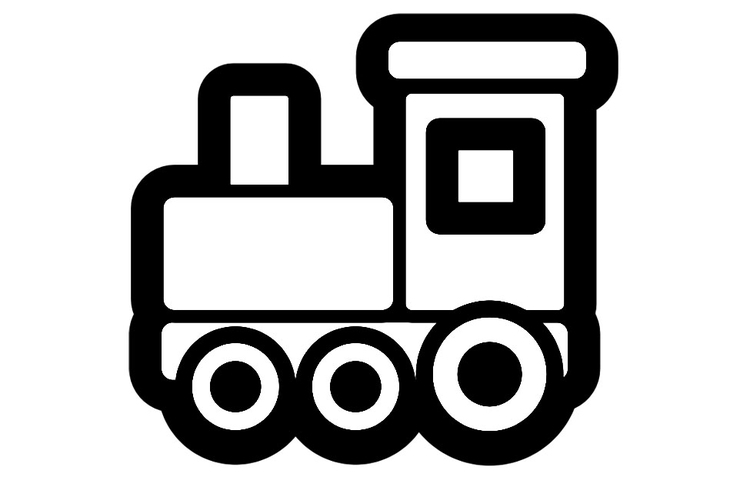 Dessin à colorier: Train / Locomotive (Transport) #135085 - Coloriages à Imprimer Gratuits