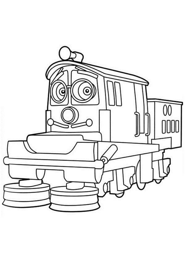 Dessin à colorier: Train / Locomotive (Transport) #135097 - Coloriages à Imprimer Gratuits