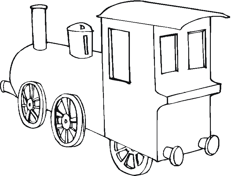 Dessin à colorier: Train / Locomotive (Transport) #135130 - Coloriages à Imprimer Gratuits