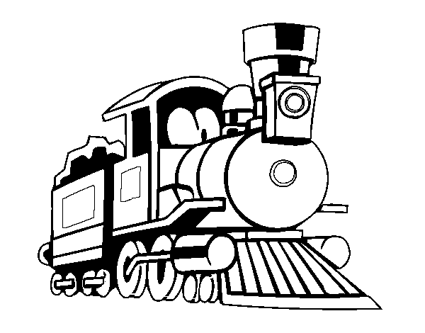 Dessin à colorier: Train / Locomotive (Transport) #135139 - Coloriages à Imprimer Gratuits