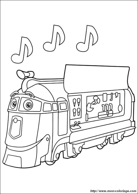 Dessin à colorier: Train / Locomotive (Transport) #135155 - Coloriages à Imprimer Gratuits