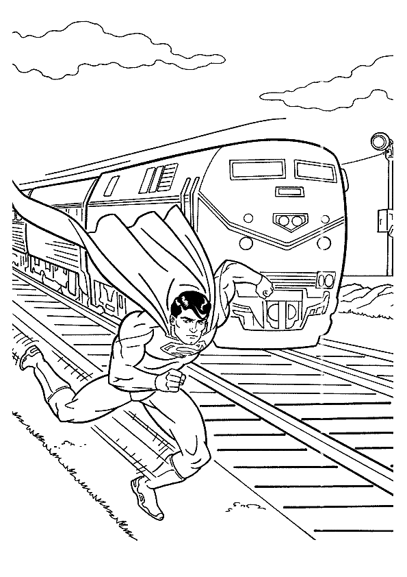 Dessin à colorier: Train / Locomotive (Transport) #135166 - Coloriages à Imprimer Gratuits