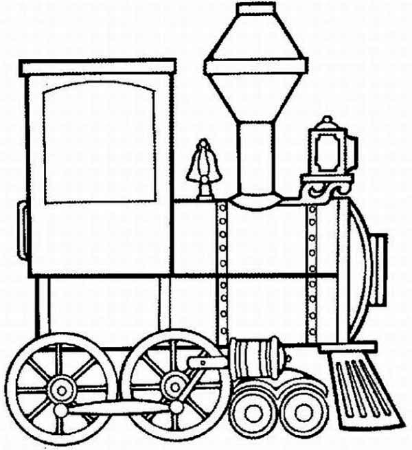 Dessin à colorier: Train / Locomotive (Transport) #135169 - Coloriages à Imprimer Gratuits