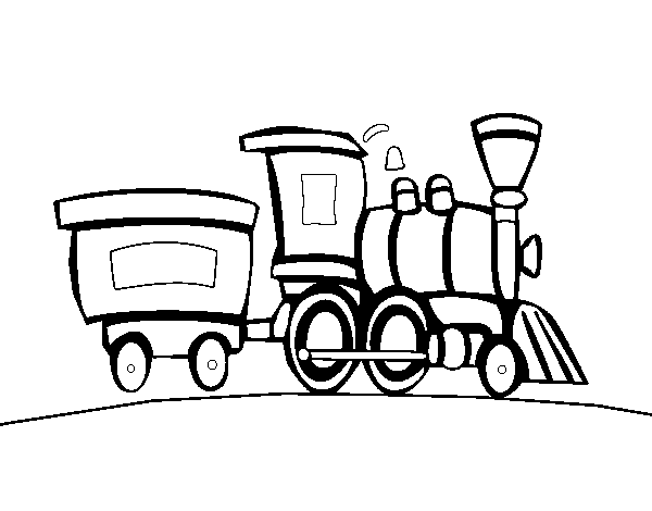 Dessin à colorier: Train / Locomotive (Transport) #135175 - Coloriages à Imprimer Gratuits