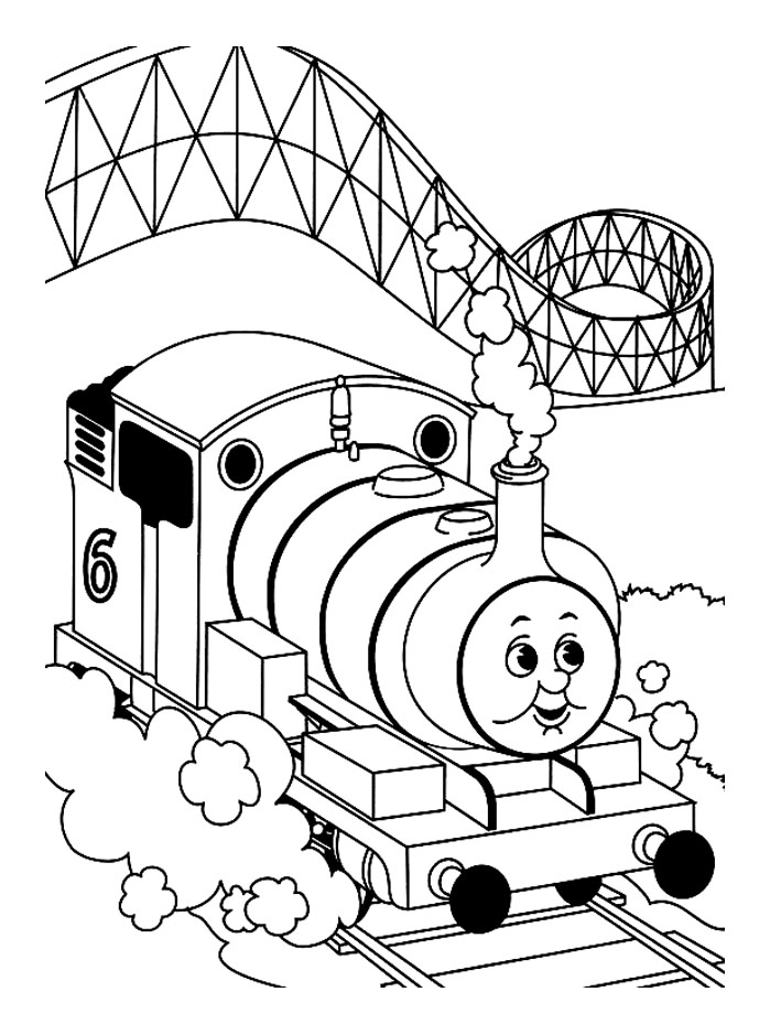 Dessin à colorier: Train / Locomotive (Transport) #135215 - Coloriages à Imprimer Gratuits