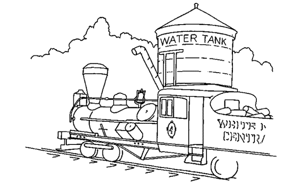 Dessin à colorier: Train / Locomotive (Transport) #135226 - Coloriages à Imprimer Gratuits