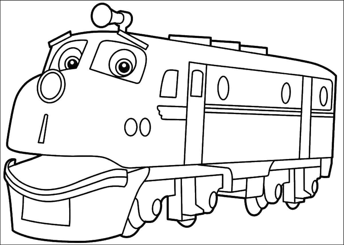 Dessin à colorier: Train / Locomotive (Transport) #135238 - Coloriages à Imprimer Gratuits
