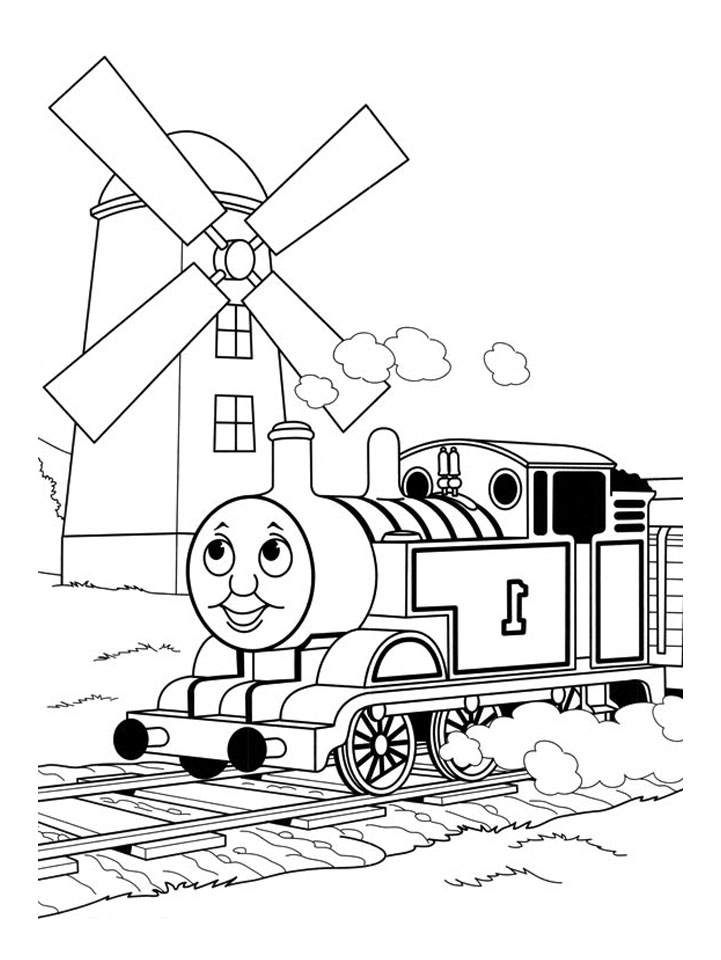 Dessin à colorier: Train / Locomotive (Transport) #135241 - Coloriages à Imprimer Gratuits