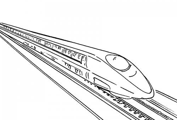 Dessin à colorier: Train / Locomotive (Transport) #135245 - Coloriages à Imprimer Gratuits