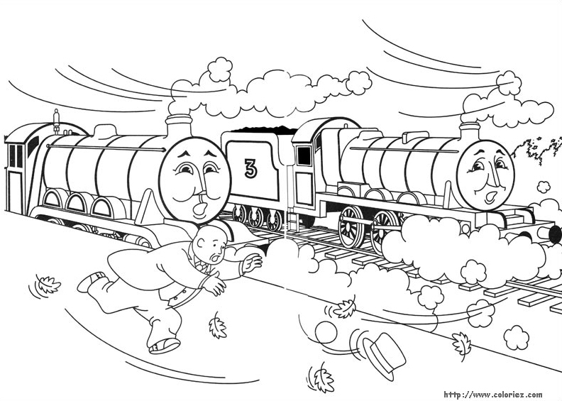 Dessin à colorier: Train / Locomotive (Transport) #135246 - Coloriages à Imprimer Gratuits