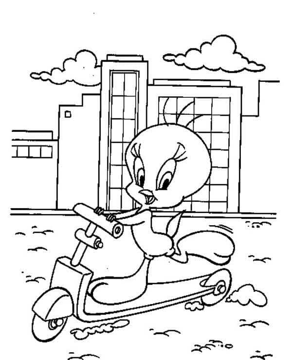 Coloriage gratuit pour enfants et adultes Trottinette #215247, collection Transport Coloriage gratuit pour enfants et adultes Trottinette #215247, collection Transport