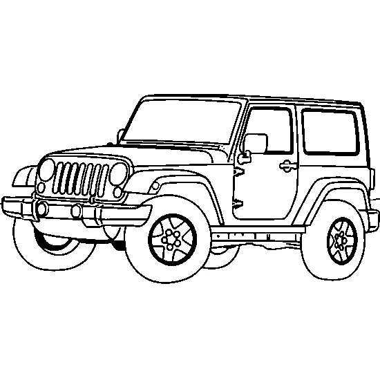 Dessin à colorier: Véhicules 4x4 (Transport) #145926 - Coloriages à Imprimer Gratuits