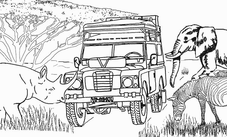 Coloriage gratuit Véhicules 4x4 #145928 de la collection Transport à imprimer