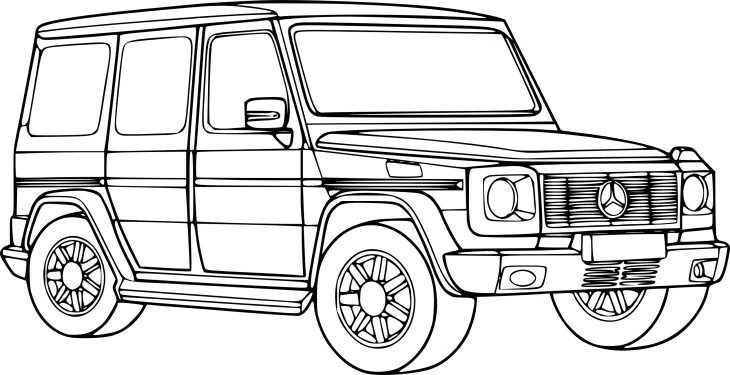 Coloriage gratuit Véhicules 4x4 #145934 de la collection Transport à imprimer