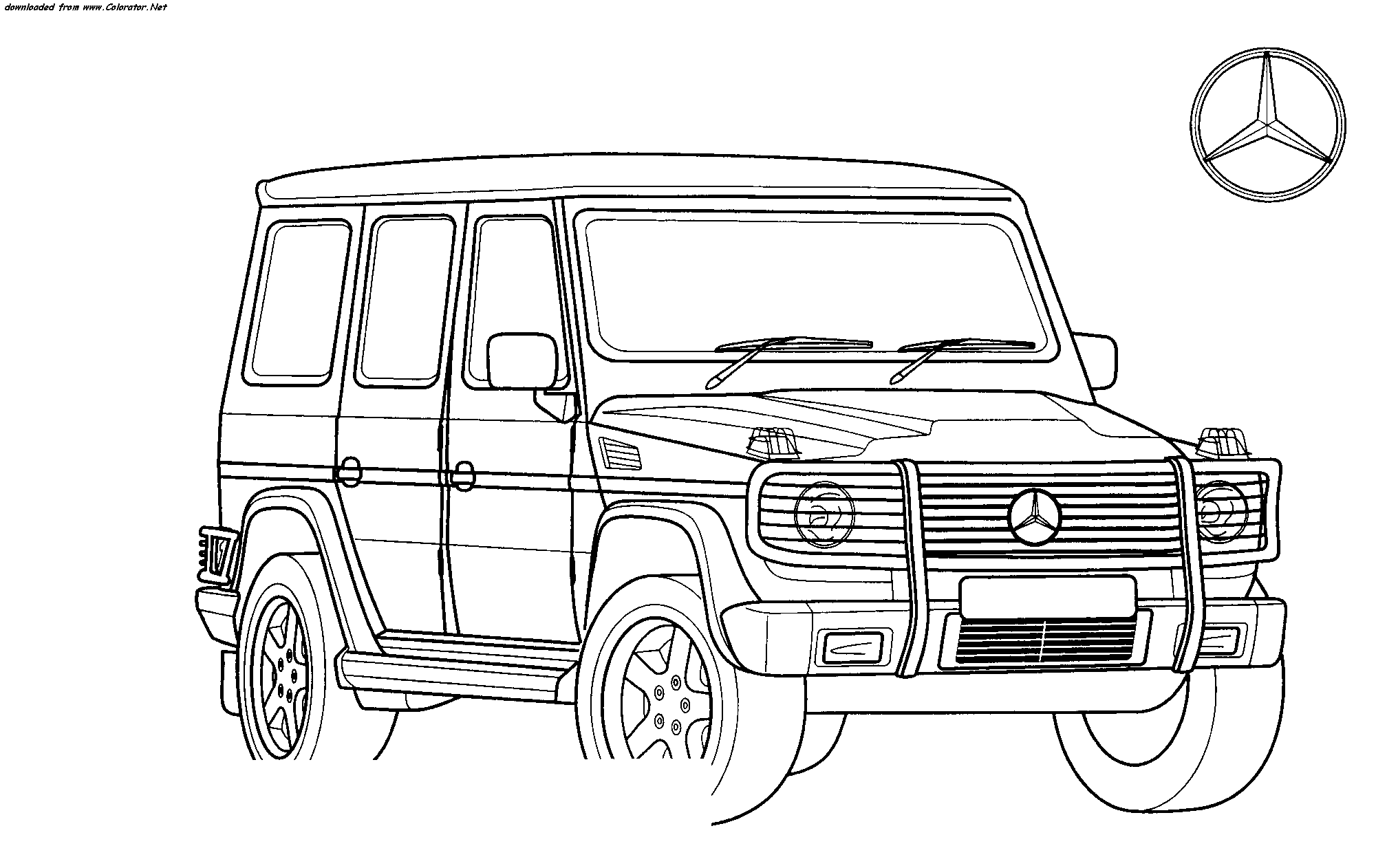 Illustration au trait Véhicules 4x4 #146029 de la collection Transport à colorier gratuitement